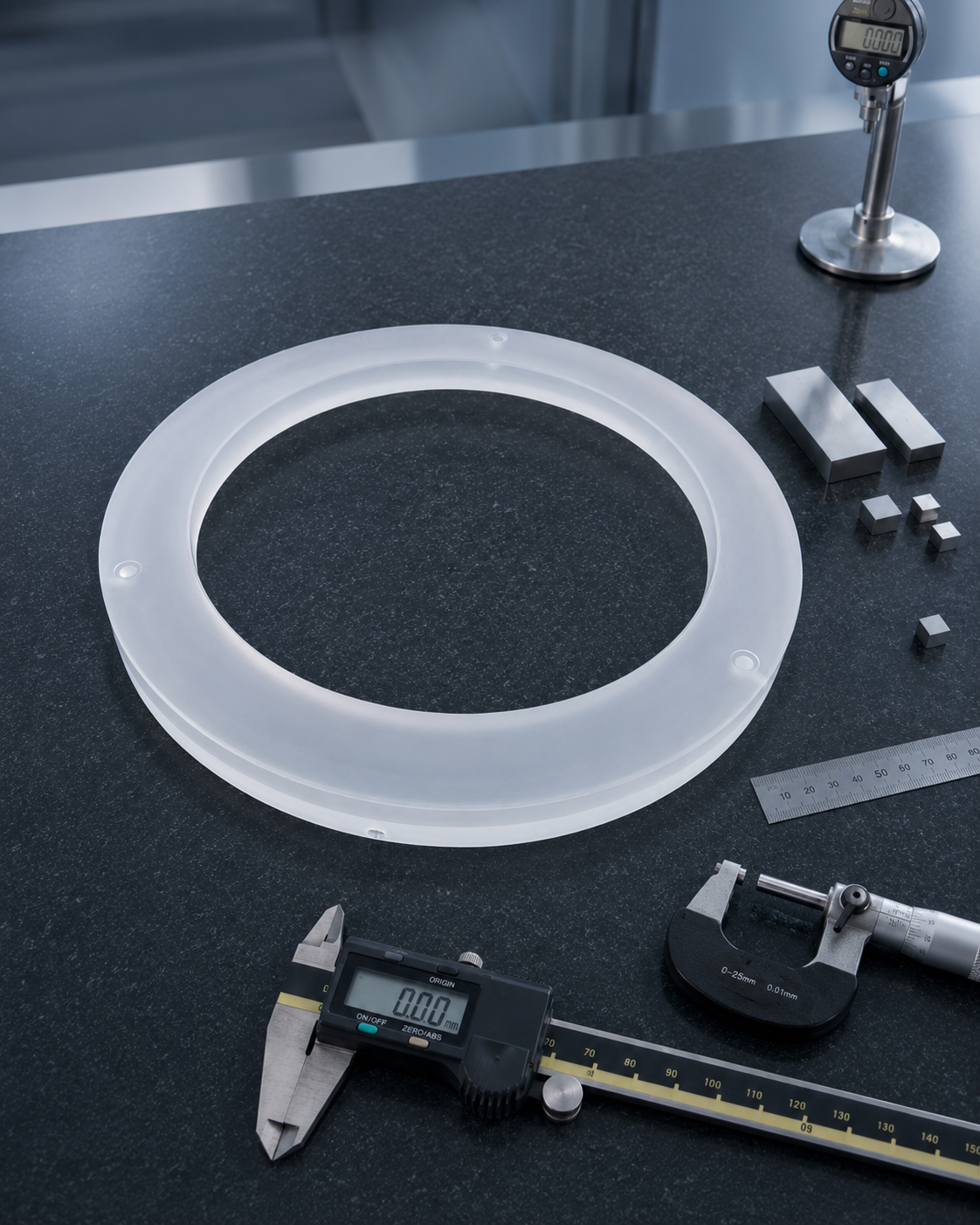 Polished fused quartz plate and tube