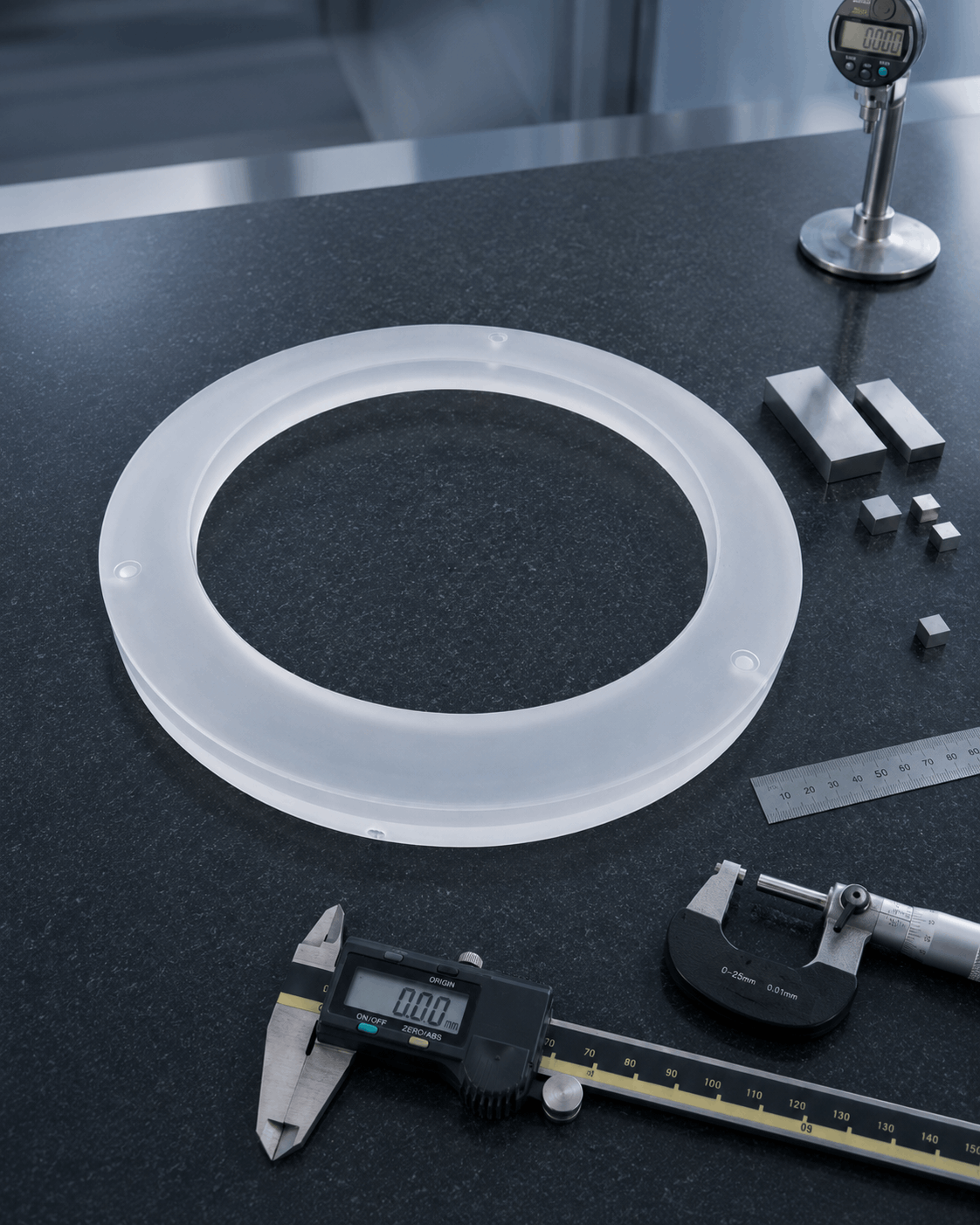 Quartz process review and dimensional measurement